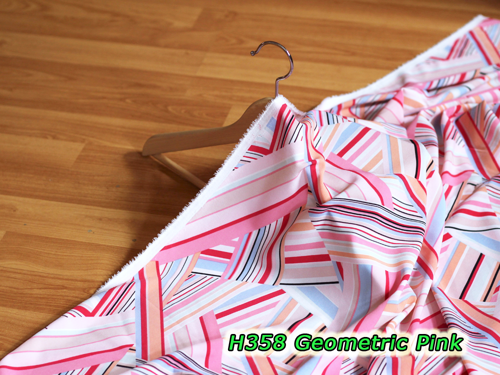 H358 Geometric Pink
