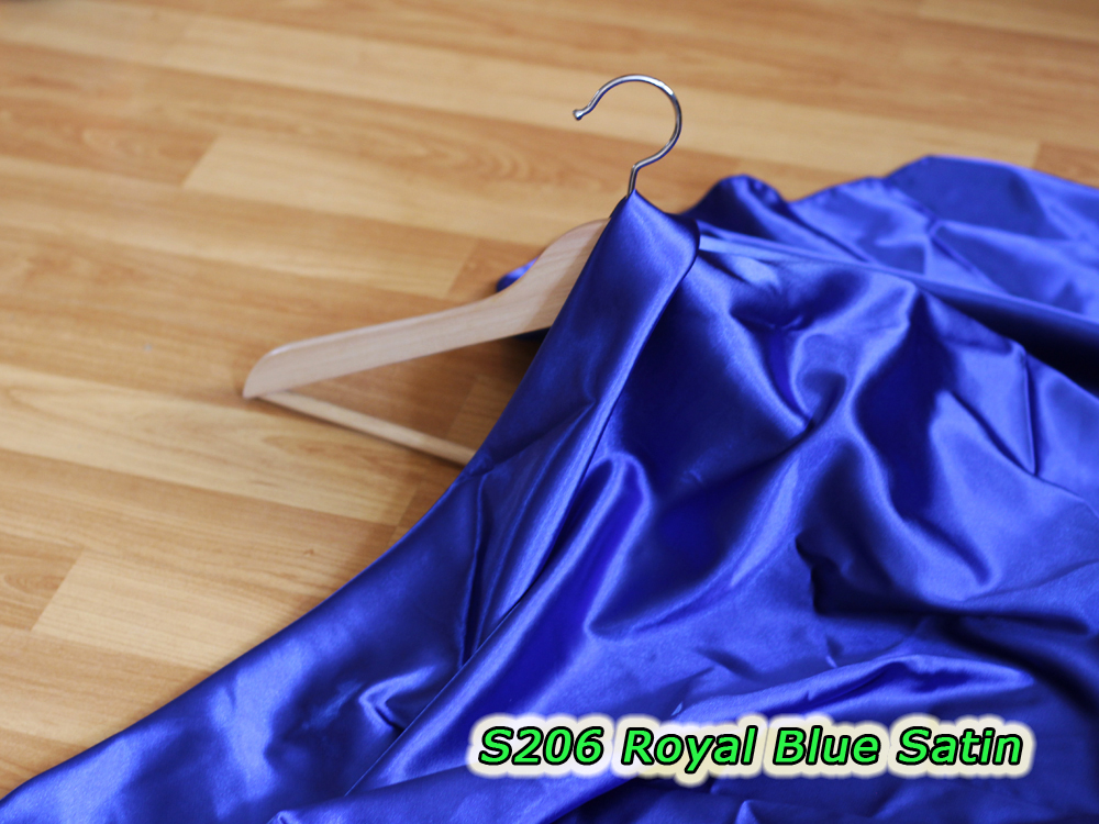 S206 Royal Blue Satin