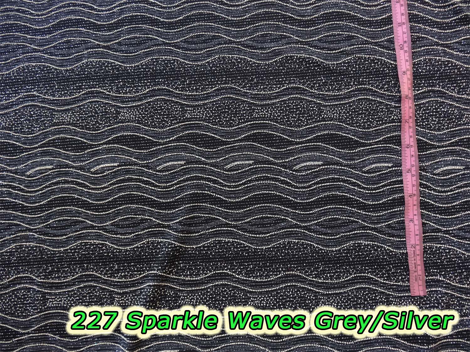 227 Sparkle Waves Grey/Silver