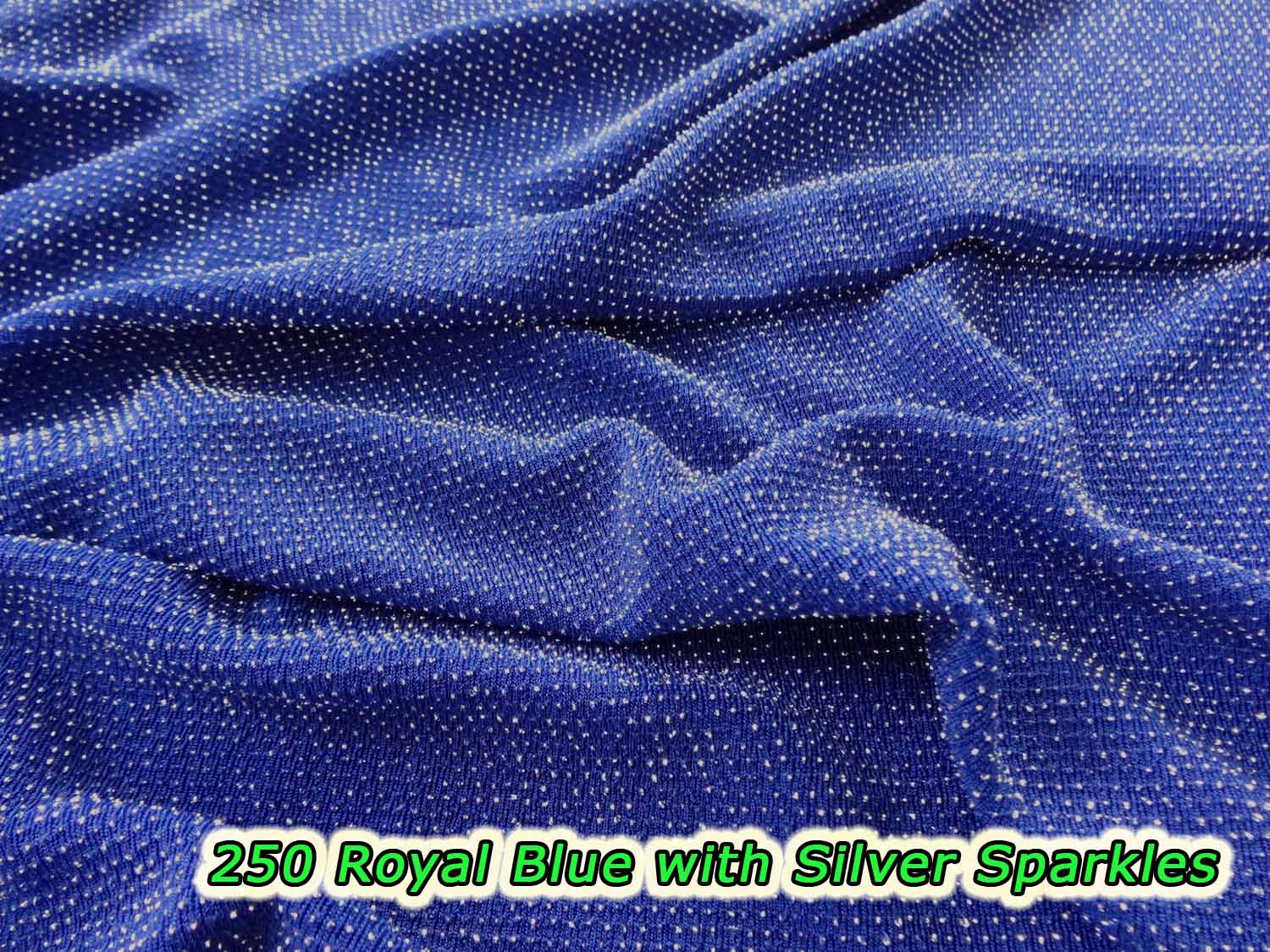 250 Royal Blue with Silver Sparkles
