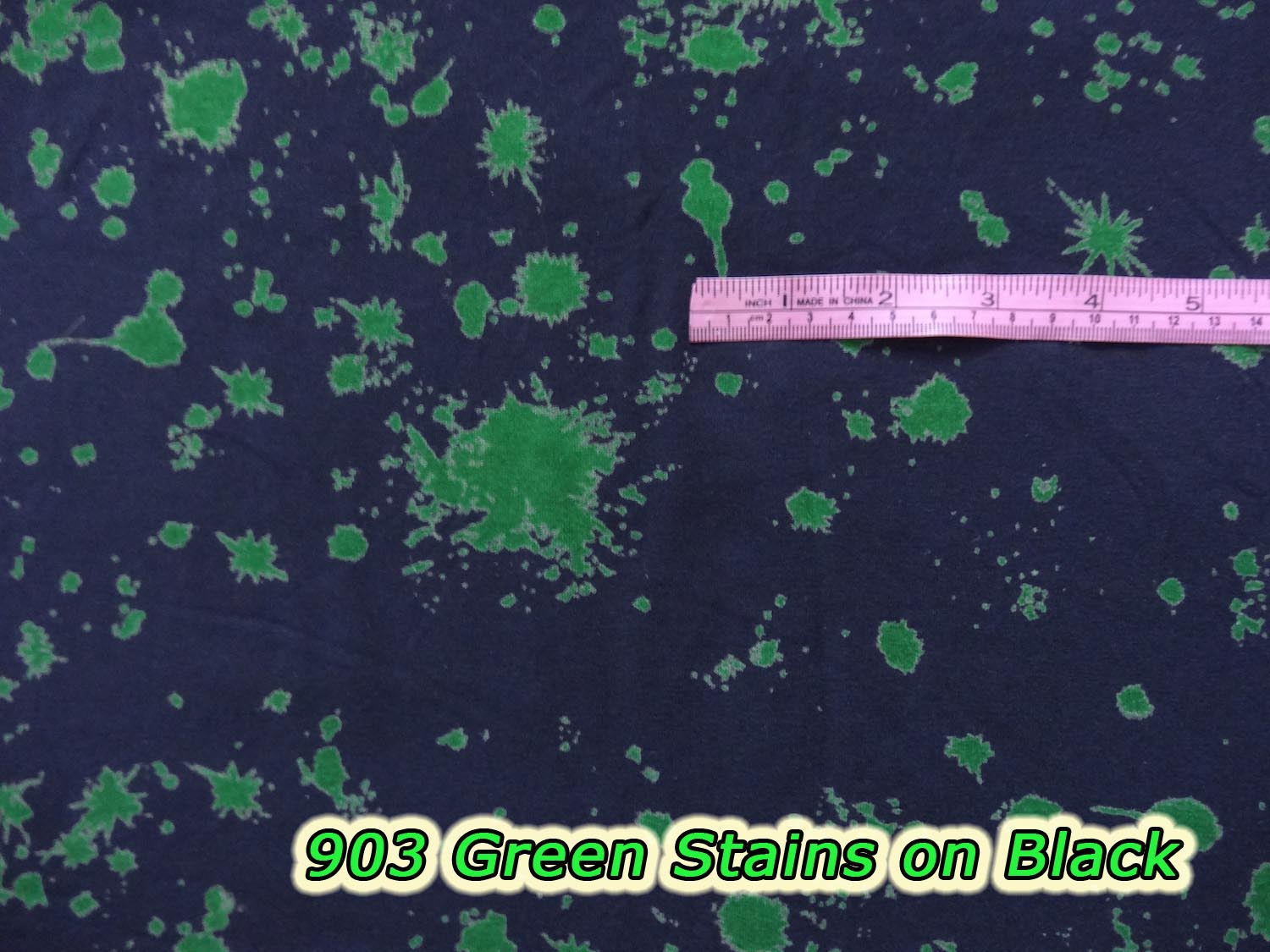 903 Green Stains on Black