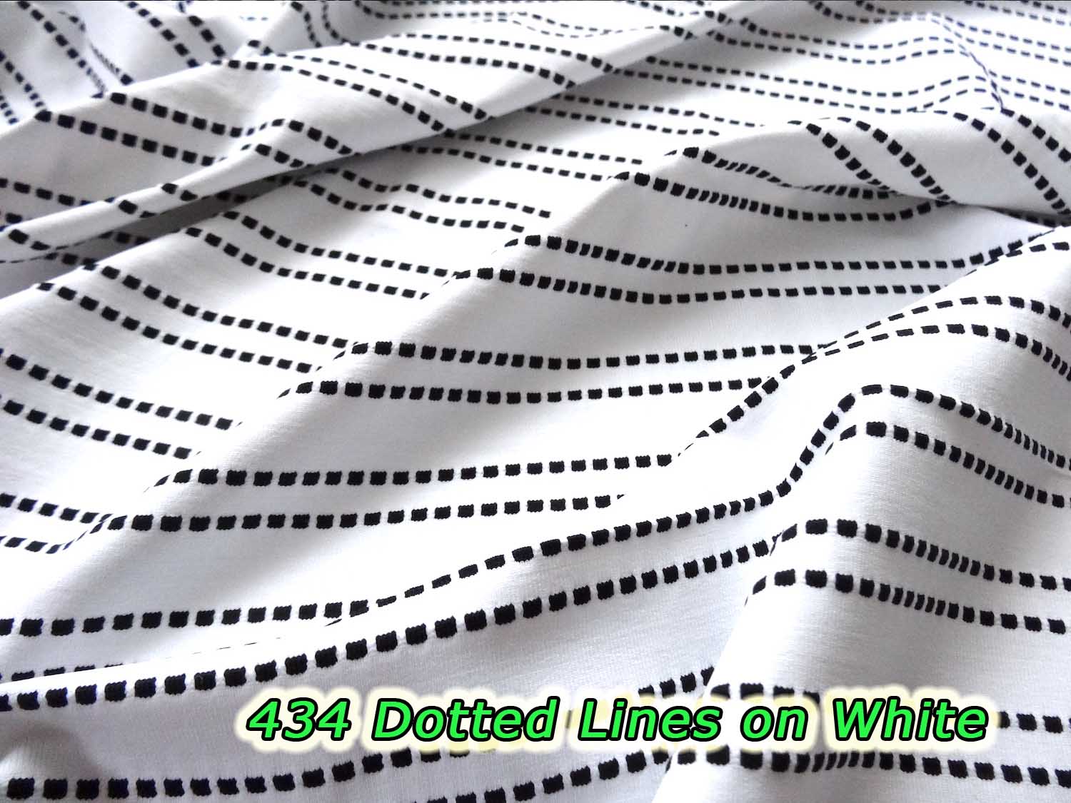 434 Dotted Lines on White