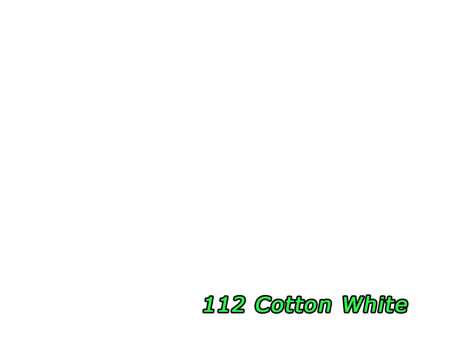 112 Cotton White