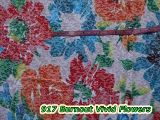 917 Burnout Vivid Flowers