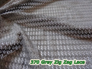 370 Grey Zig Zag Lace