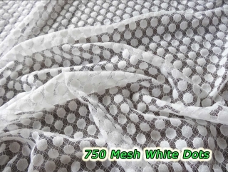 750 Mesh White Dots