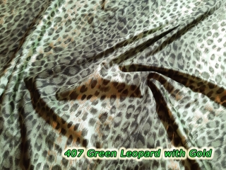 407 Green Leopard with Gold